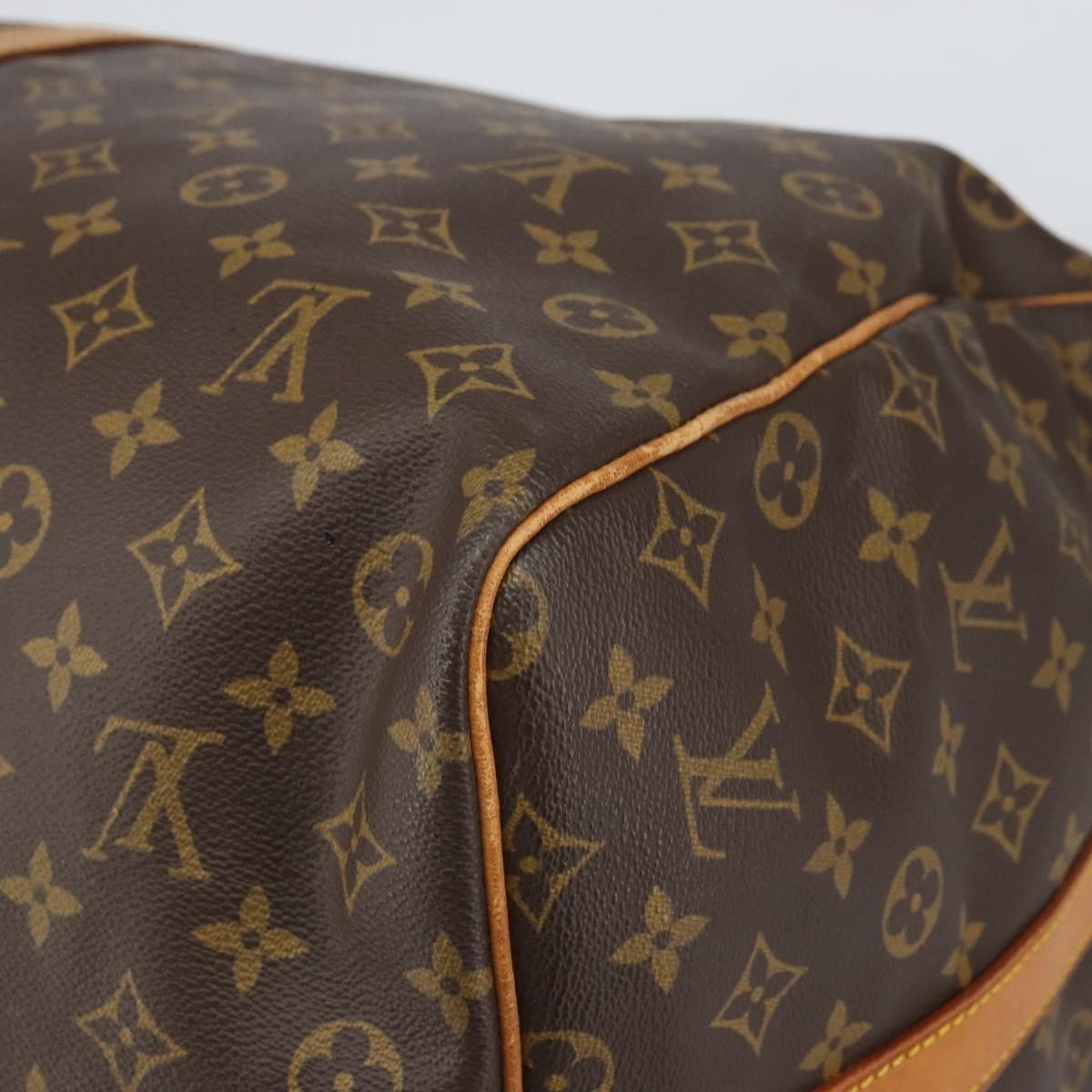 Louis Vuitton Keepall Bandouliere Bag Monogram Canvas Brown Canvas Travel Bag Bag (Pre-Owned)
