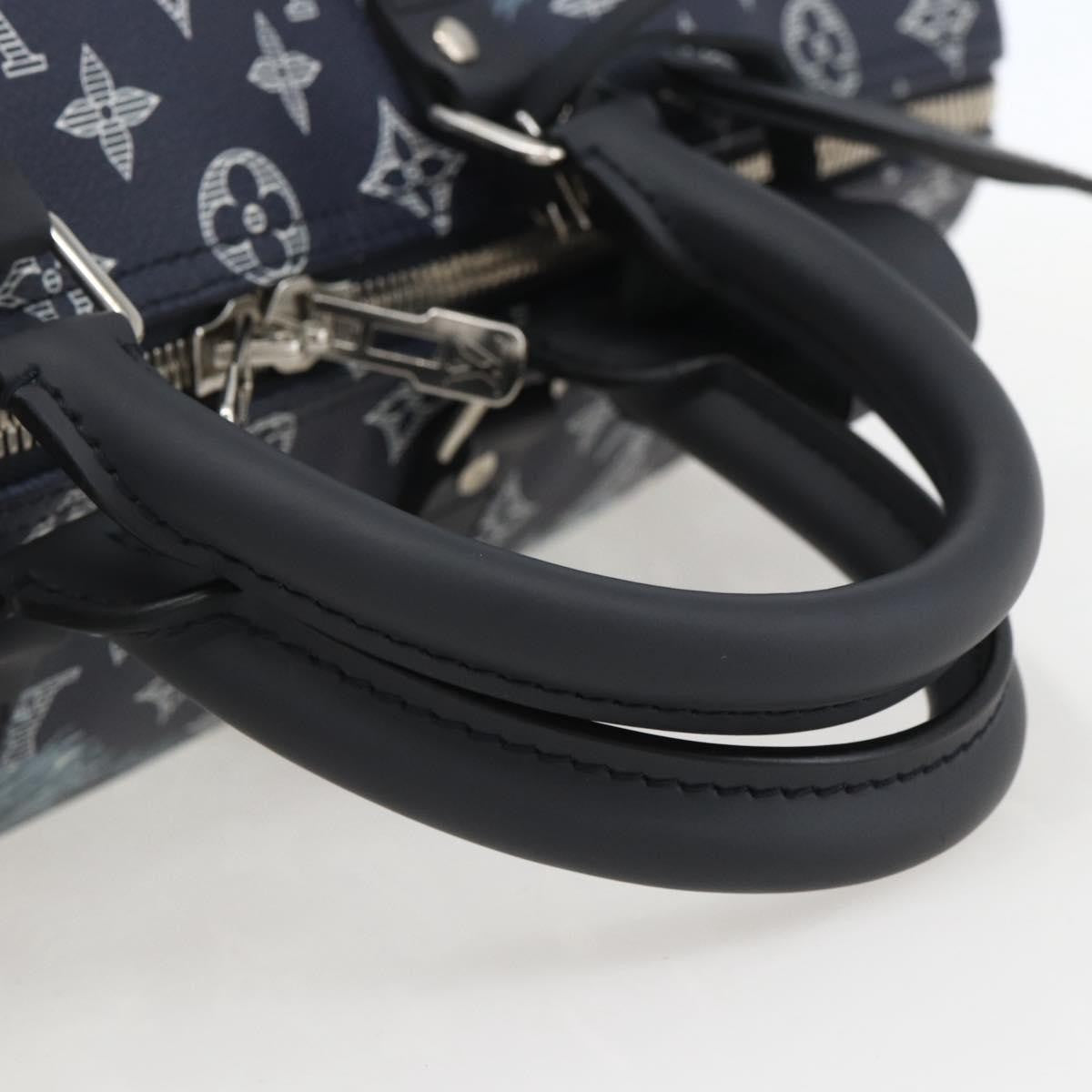 Louis Vuitton Keepall Bandouliere Bag Limited Edition Chapman Savane Monogram Canvas Navy Canvas Travel Bag Bag (Pre-Owned)