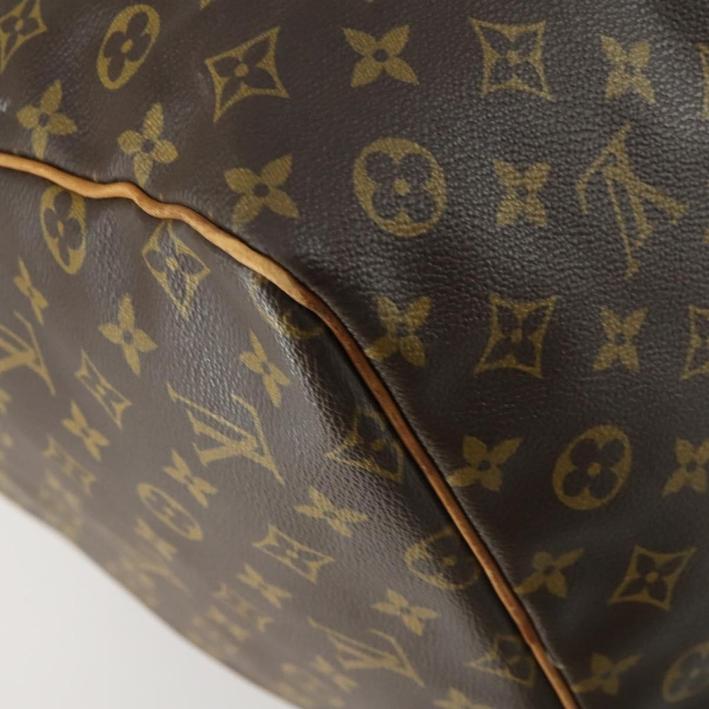 Louis Vuitton Keepall Bag Monogram Canvas Brown Canvas Travel Bag Bag (Pre-Owned)