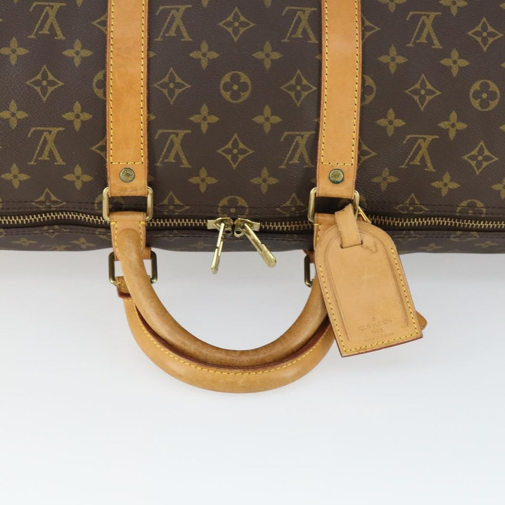 Louis Vuitton Keepall Bag Monogram Canvas Brown Canvas Travel Bag Bag (Pre-Owned)