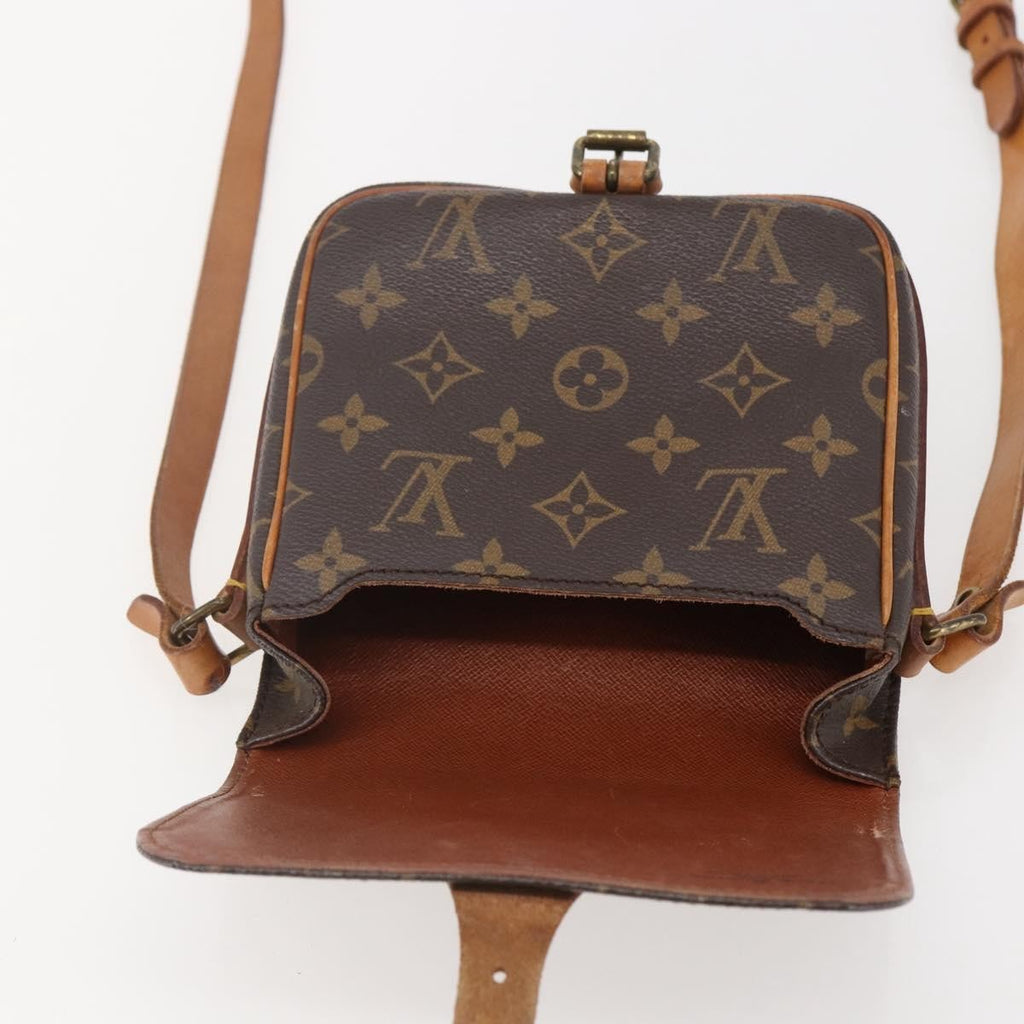 Louis Vuitton Cartouchiere Handbag Monogram Canvas Brown Canvas Shoulder Bag Bag (Pre-Owned)