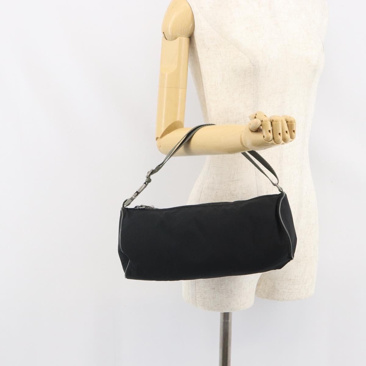Prada Vintage Sport Shoulder Bag Nylon Black Nylon Shoulder Bag Bag (Pre-Owned)