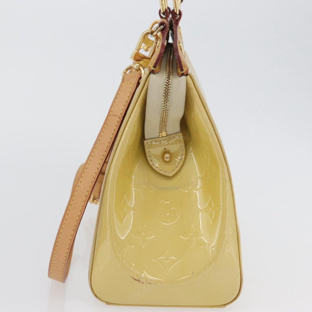 Louis Vuitton Brea Handbag Monogram Vernis Yellow Patent_Leather Handbag (Pre-Owned)