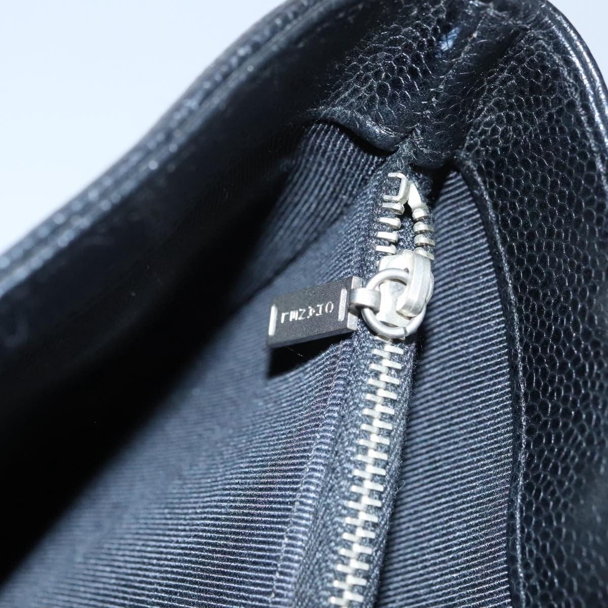 Chanel Vintage Tote Leather Black Leather Tote Bag Bag (Pre-Owned)