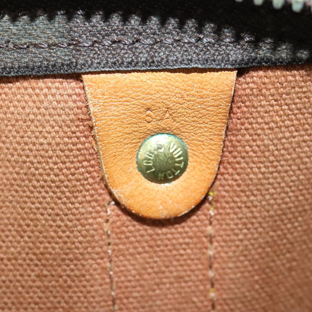 Louis Vuitton Keepall Bag Monogram Canvas Brown Canvas Travel Bag Bag (Pre-Owned)
