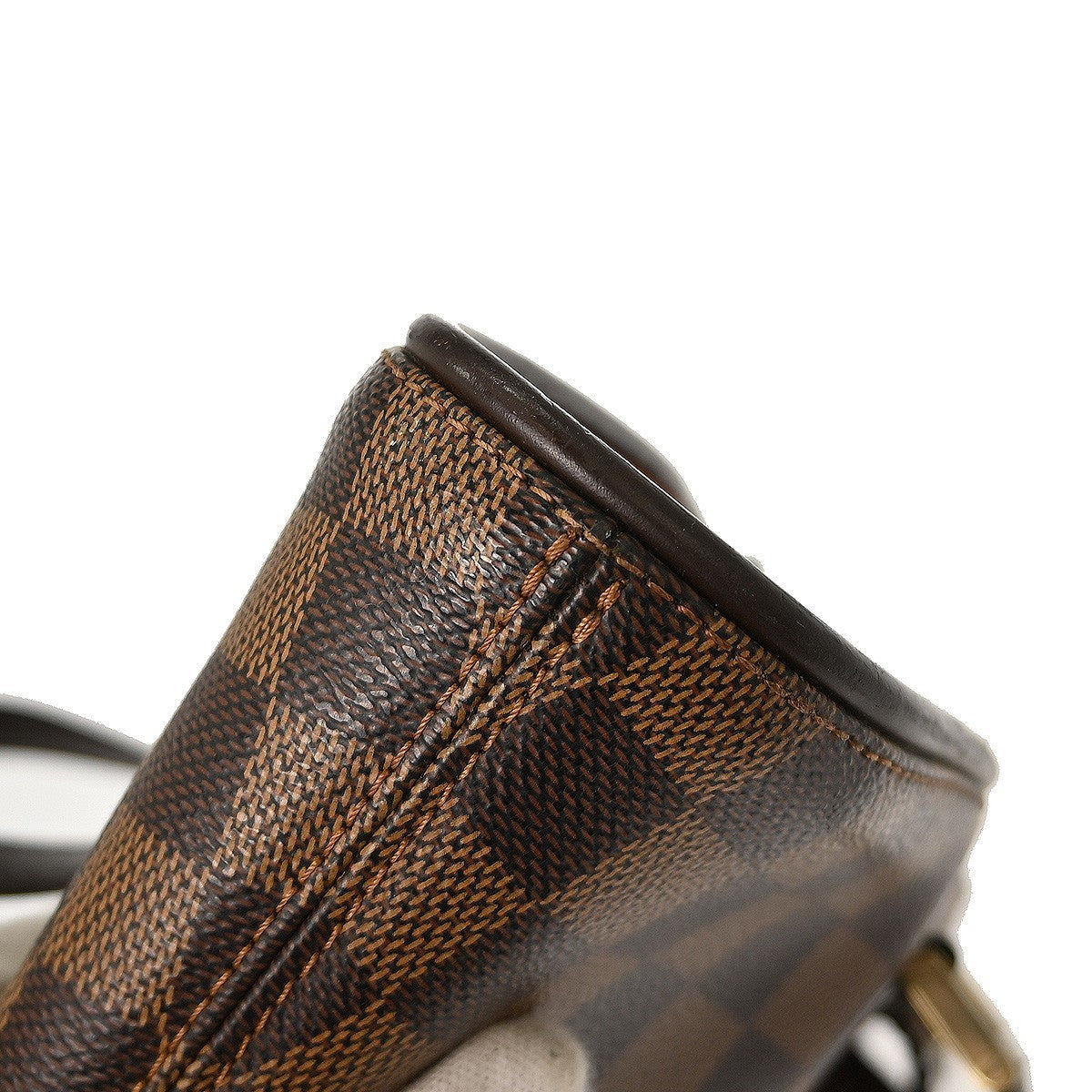 Louis Vuitton Manosque Handbag Damier Brown Canvas Tote Bag Bag (Pre-Owned)