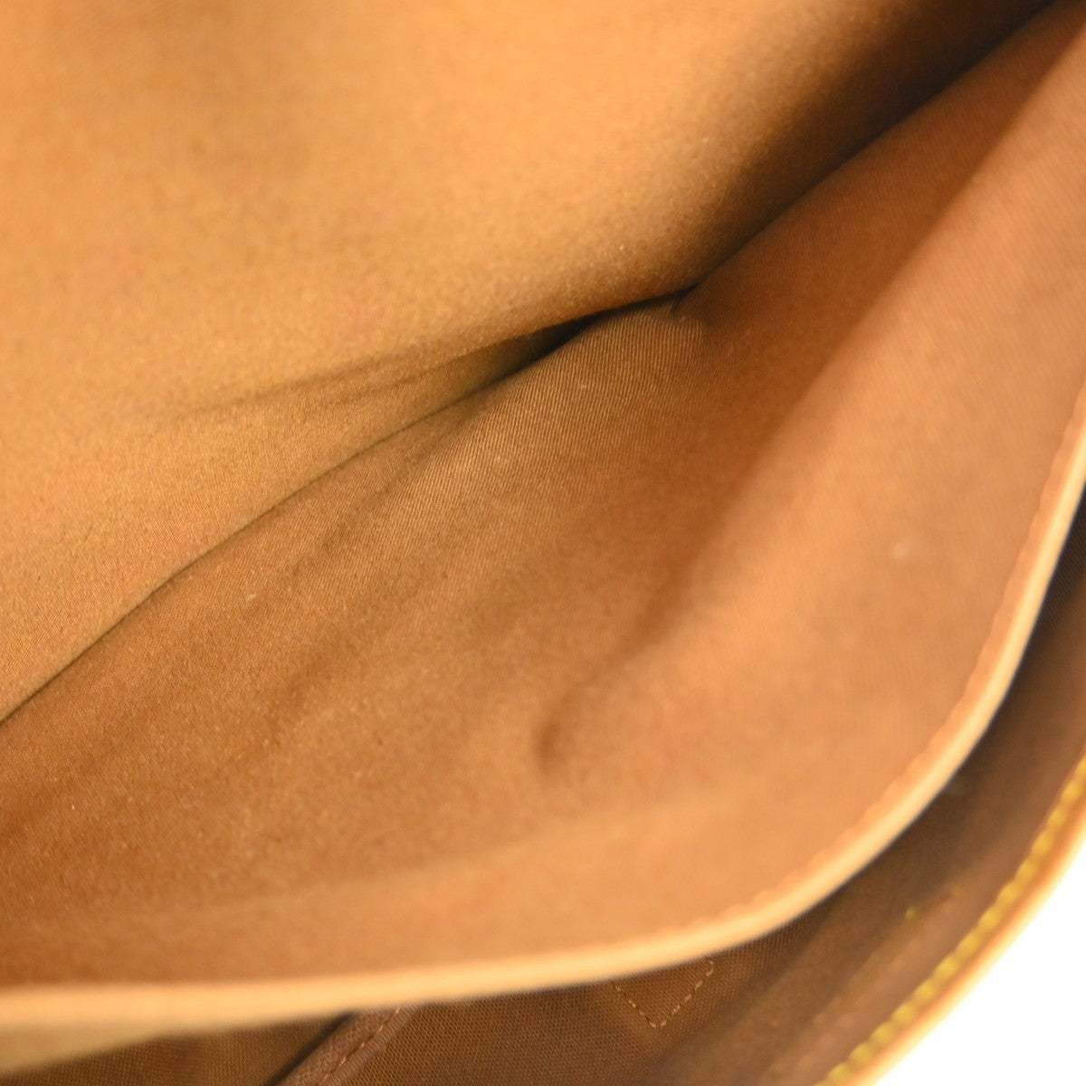 Louis Vuitton Saumur Handbag Monogram Canvas Brown Canvas Shoulder Bag Bag (Pre-Owned)