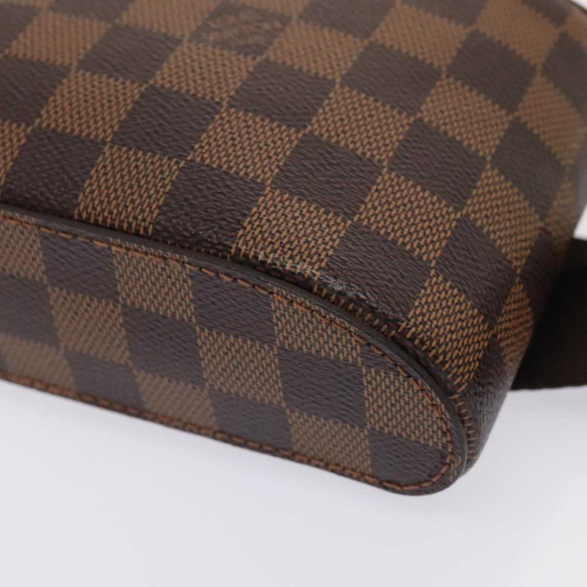 Louis Vuitton Geronimos Waist Bag Damier Brown Canvas Shoulder Bag Bag (Pre-Owned)