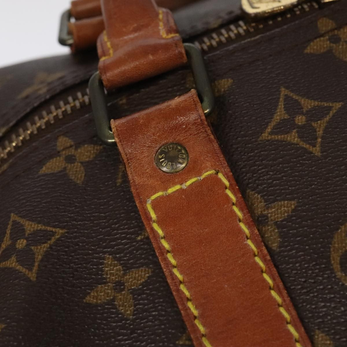 Louis Vuitton Keepall Bag Monogram Canvas Brown Canvas Travel Bag Bag (Pre-Owned)
