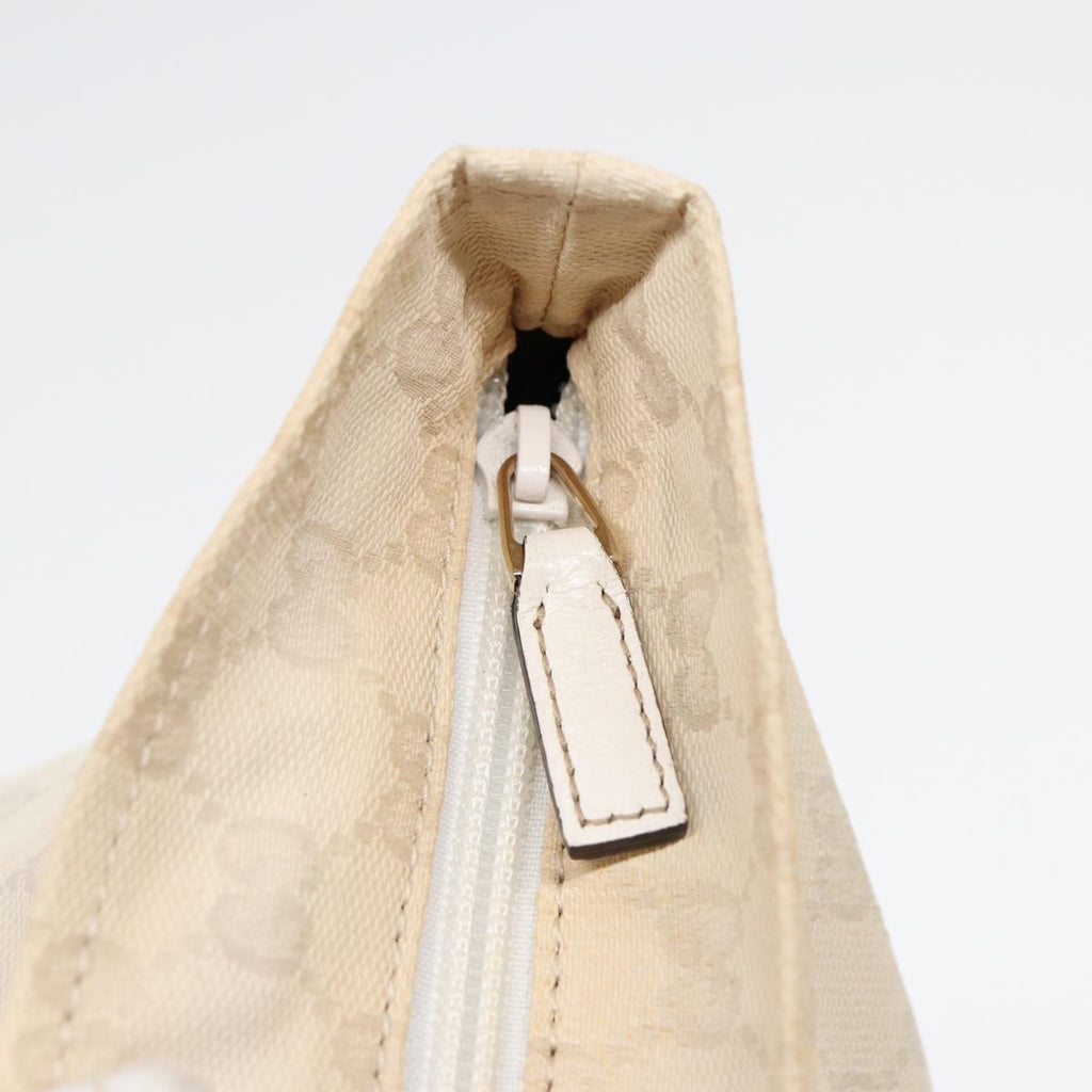 Gucci Web Zip Tote Gg Canvas Beige Canvas Tote Bag Bag (Pre-Owned)