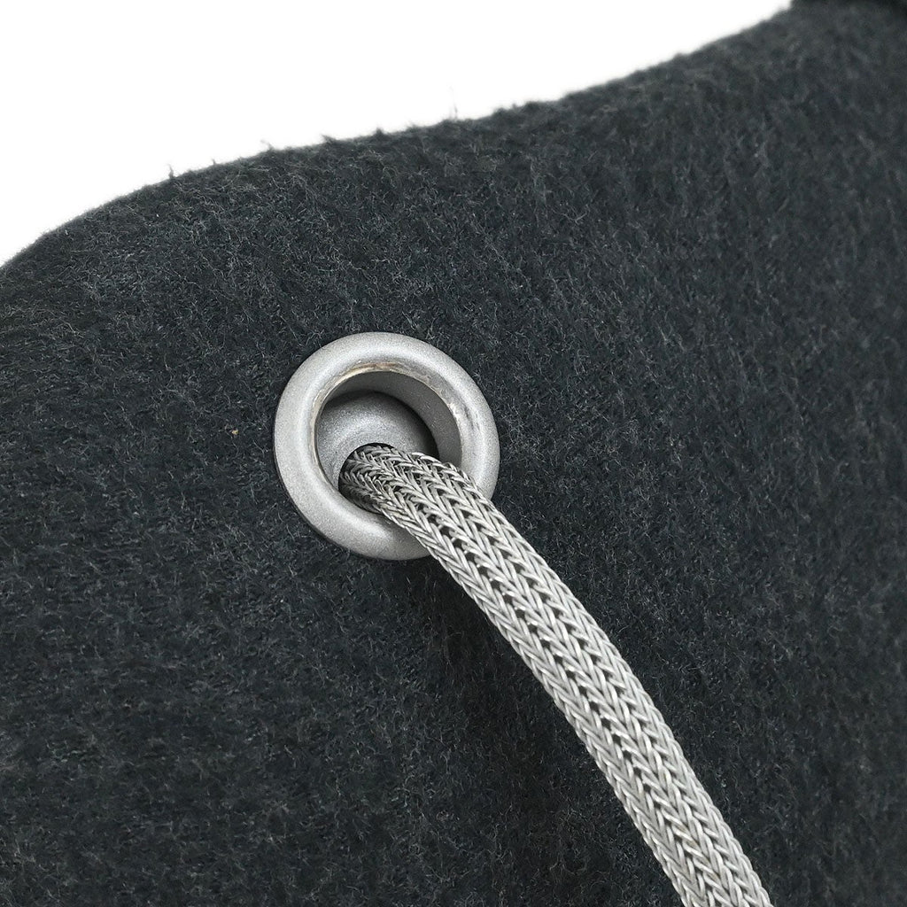 Chanel Millennium Shoulder Bag Felt Gray Canvas Shoulder Bag Bag (Pre-Owned)