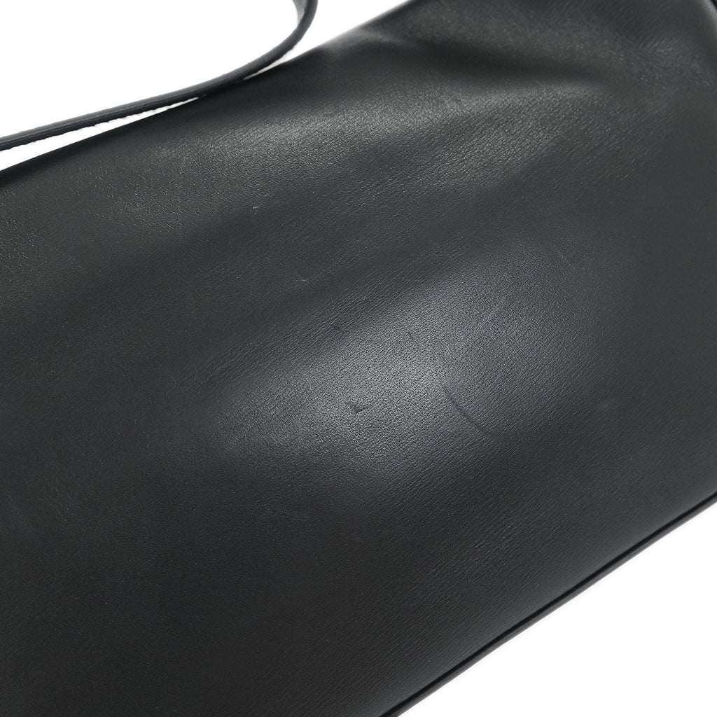 Fendi Baguette Bag Leather Black Leather Shoulder Bag Bag (Pre-Owned)