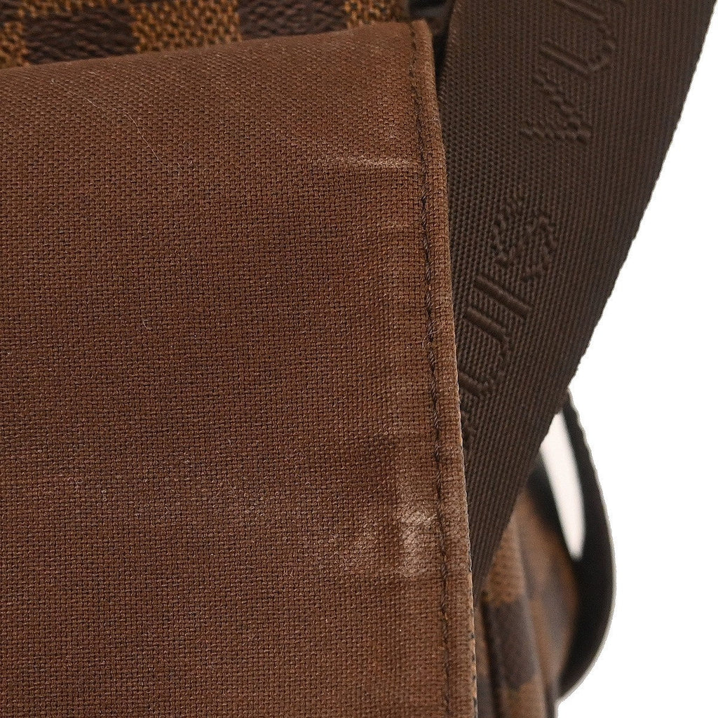 Louis Vuitton Naviglio Handbag Damier Brown Canvas Shoulder Bag Bag (Pre-Owned)