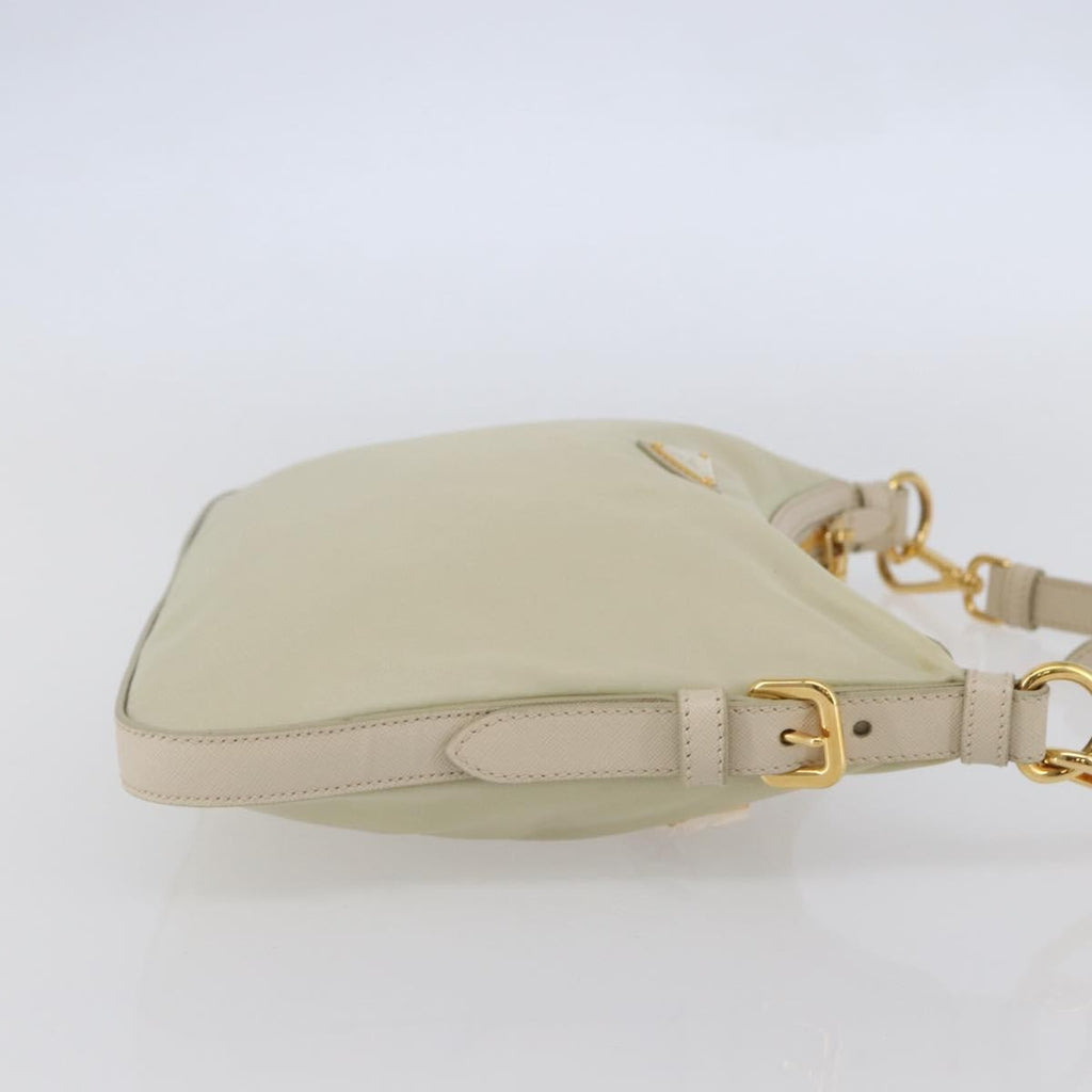 Prada Re-Edition 2005 Shoulder Bag Tessuto Beige Nylon Shoulder Bag Bag (Pre-Owned)