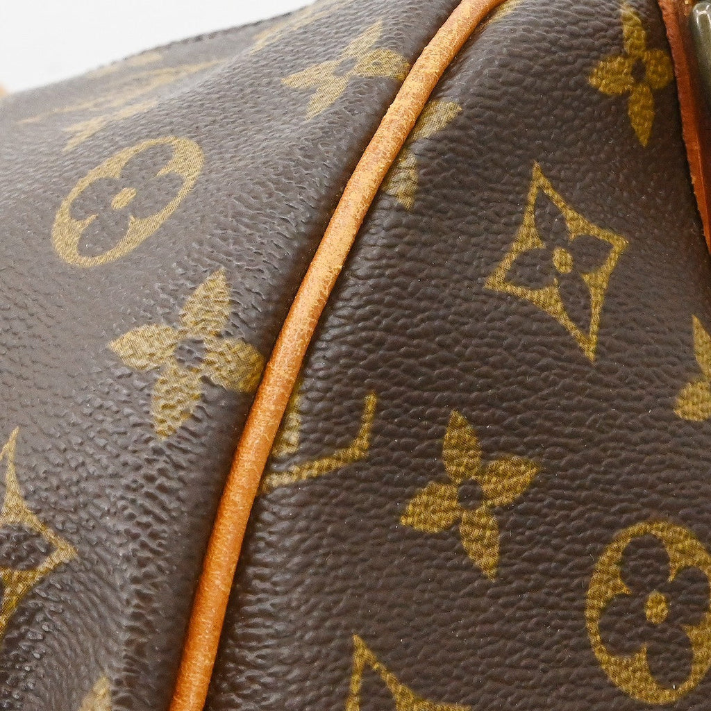 Louis Vuitton Keepall Bandouliere Bag Monogram Canvas Brown Canvas Travel Bag Bag (Pre-Owned)