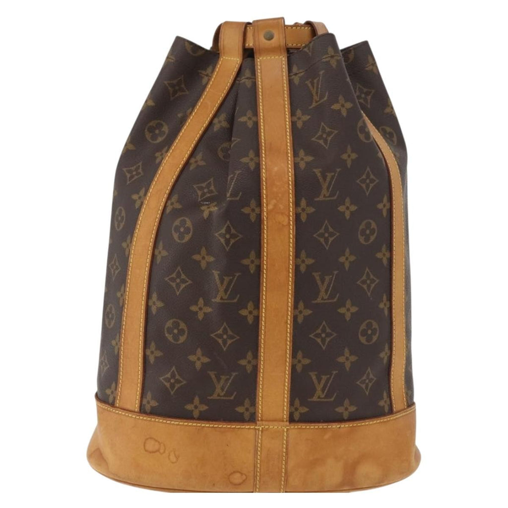 Louis Vuitton Randonnee Backpack Monogram Canvas Brown Canvas Shoulder Bag Bag (Pre-Owned)