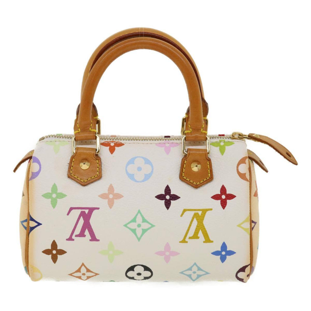 Louis Vuitton Speedy Mini Hl Handbag Monogram Multicolor White Canvas Bag (Pre-Owned)