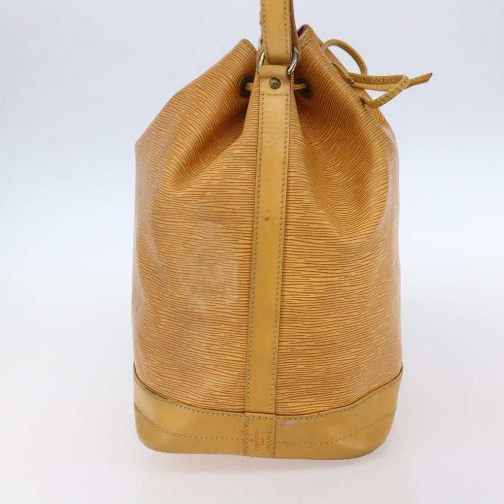 Louis Vuitton Petit Noe Nm Handbag Epi Leather Yellow Leather Shoulder Bag Bag (Pre-Owned)