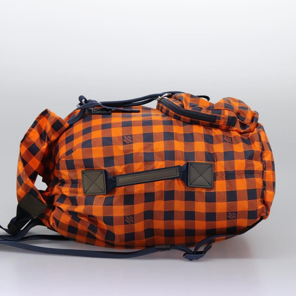 Louis Vuitton Aventure Backpack Damier Nylon Orange Nylon Backpack Bag (Pre-Owned)