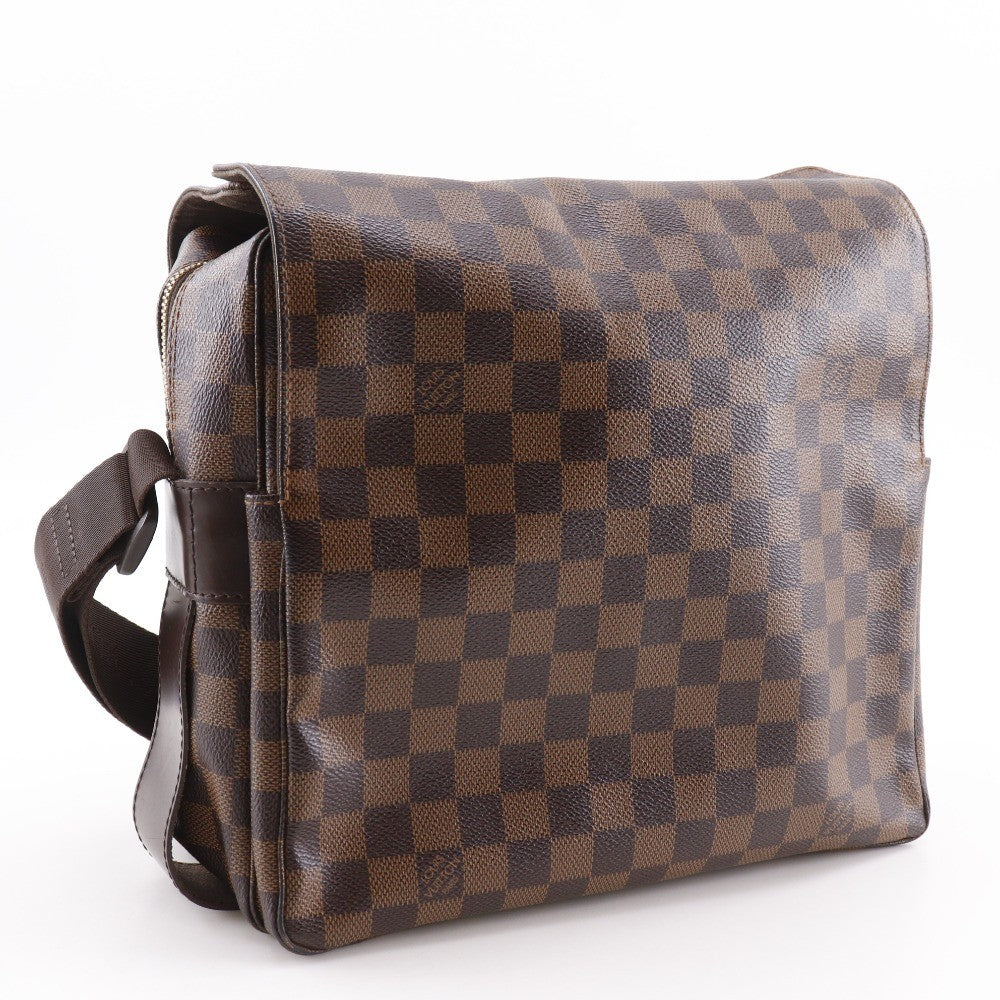 Louis Vuitton Naviglio Handbag Damier Brown Canvas Shoulder Bag Bag (Pre-Owned)