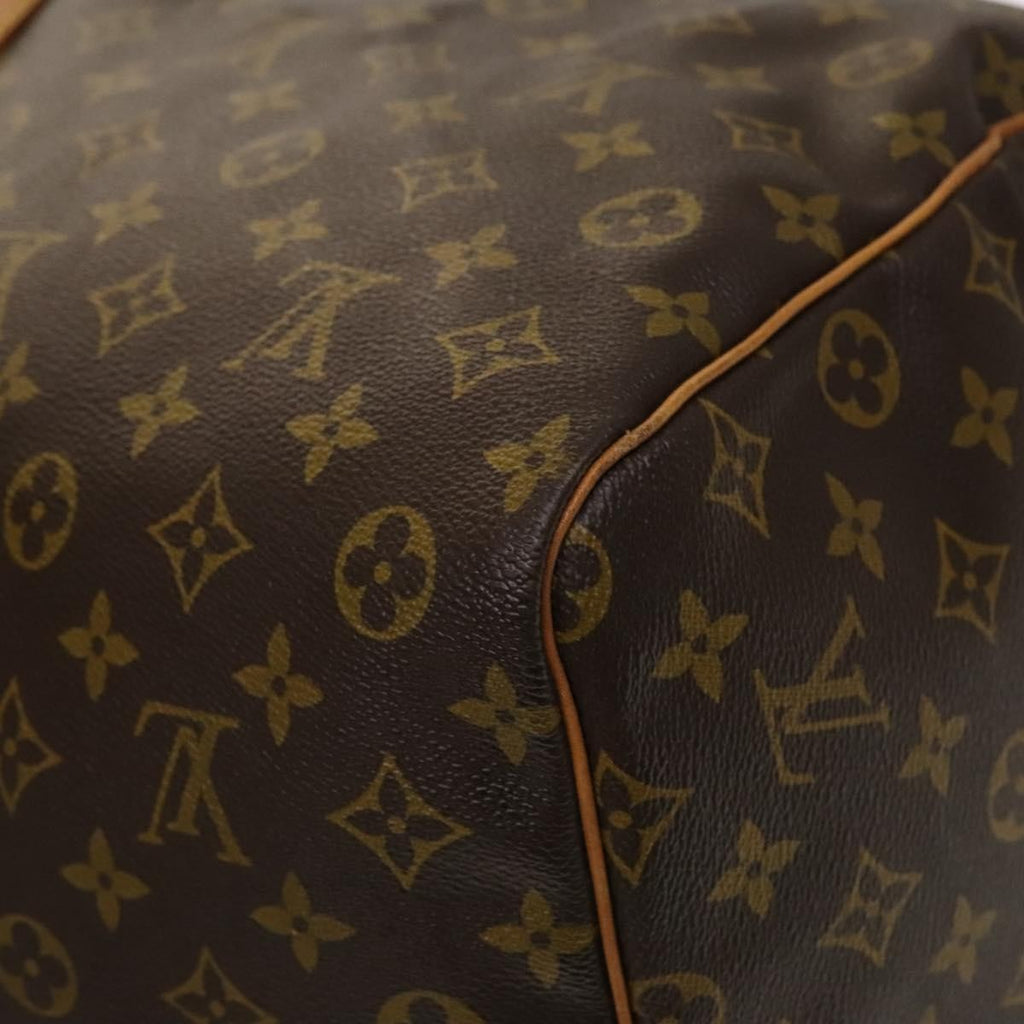 Louis Vuitton Keepall Bag Monogram Canvas Brown Canvas Travel Bag Bag (Pre-Owned)