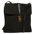 Prada Vintage Flap Messenger Bag Tessuto Khaki Nylon Shoulder Bag Bag (Pre-Owned)