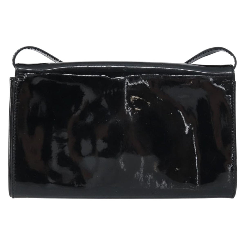 Fendi Vintage Shoulder Bag Enamel Black Patent_Leather Shoulder Bag Bag (Pre-Owned)