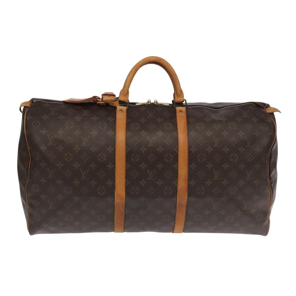 Louis Vuitton Keepall Bag Monogram Canvas Brown Canvas Travel Bag Bag (Pre-Owned)
