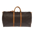 Louis Vuitton Keepall Bag Monogram Canvas Brown Canvas Travel Bag Bag (Pre-Owned)