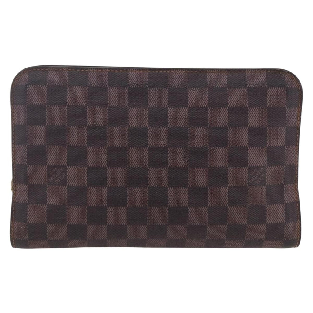 Louis Vuitton Pochette Saint Louis Damier Brown Canvas Clutche & Pouche Bag (Pre-Owned)