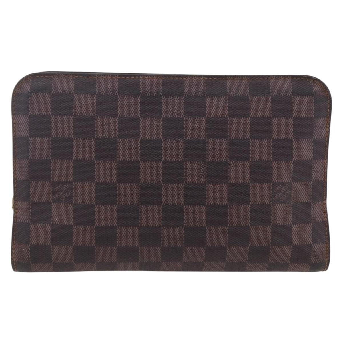 Louis Vuitton Pochette Saint Louis Damier Brown Canvas Clutche & Pouche Bag (Pre-Owned)