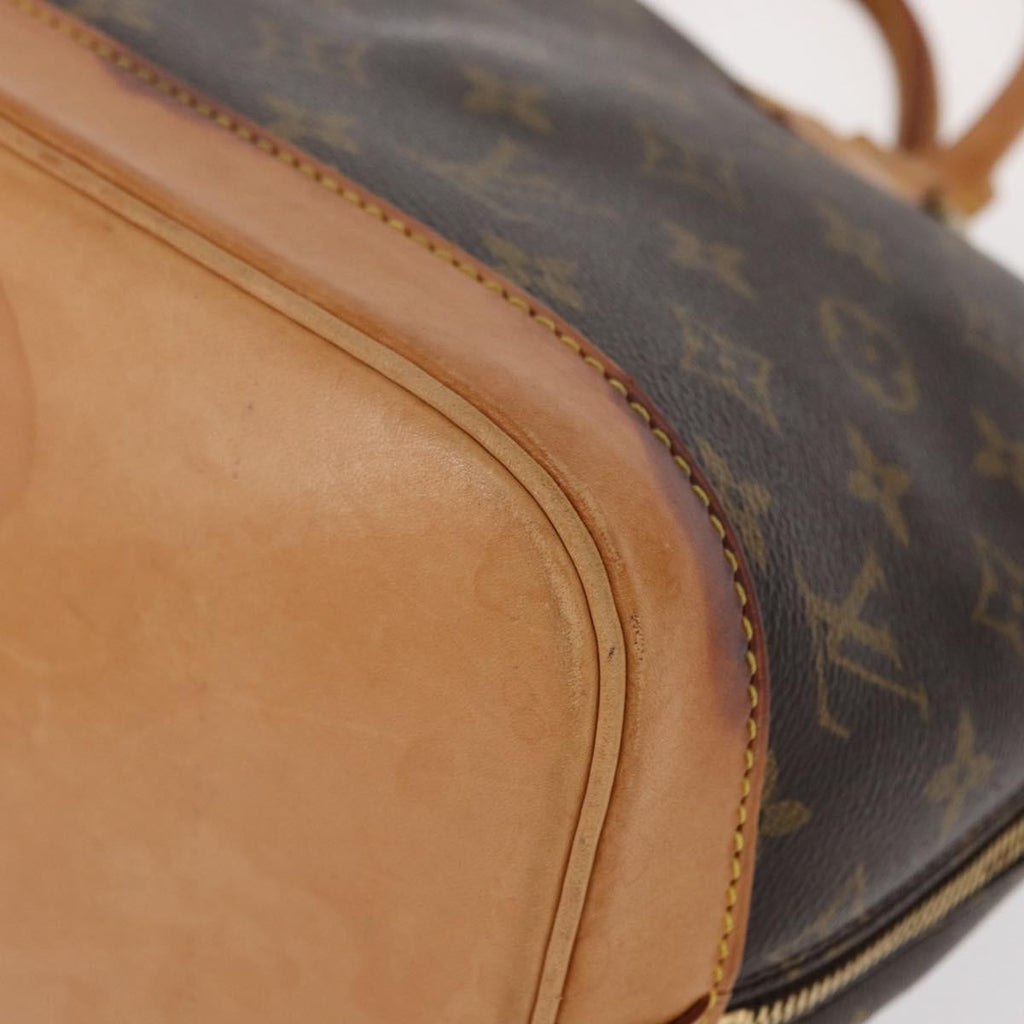 Louis Vuitton Alma Handbag Monogram Canvas Brown Canvas Handbag (Pre-Owned)
