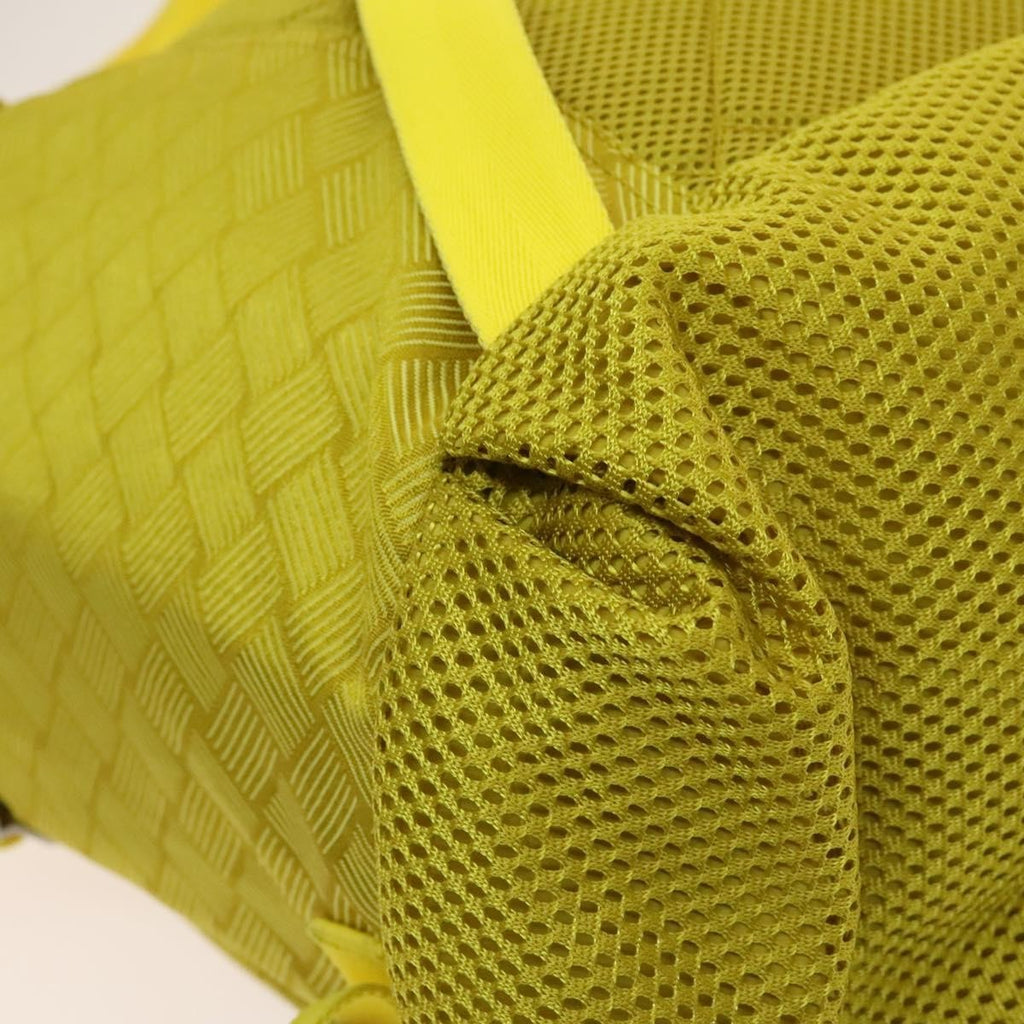 Bottega Veneta Vintage Backpack Nylon Yellow Nylon Backpack Bag (Pre-Owned)
