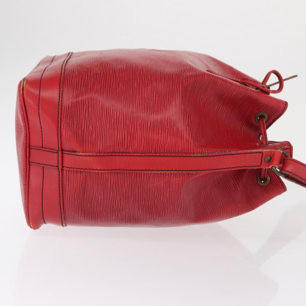 Louis Vuitton Noe Handbag Epi Leather Red Leather Shoulder Bag Bag (Pre-Owned)