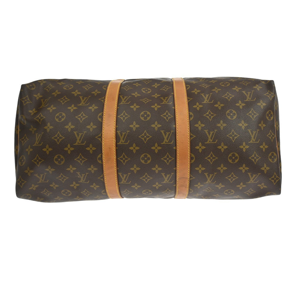 Louis Vuitton Keepall Bag Monogram Canvas Brown Canvas Travel Bag Bag (Pre-Owned)