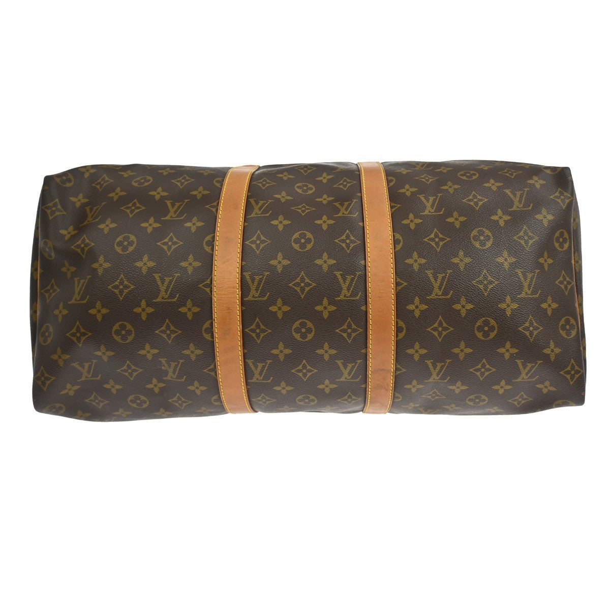 Louis Vuitton Keepall Bag Monogram Canvas Brown Canvas Travel Bag Bag (Pre-Owned)
