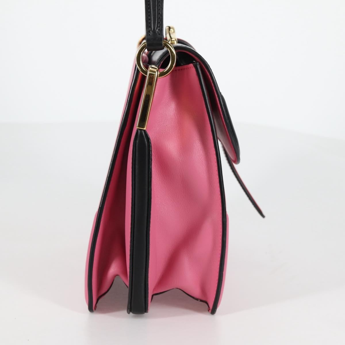 Prada Belle Top Handle Bag City Calf Pink Leather Bag (Pre-Owned)