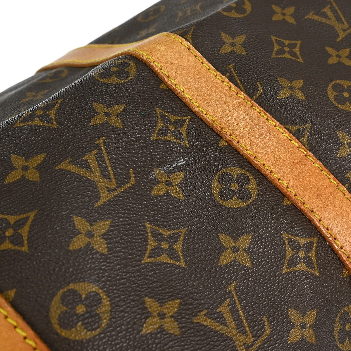 Louis Vuitton Keepall Bag Monogram Canvas Brown Canvas Travel Bag Bag (Pre-Owned)