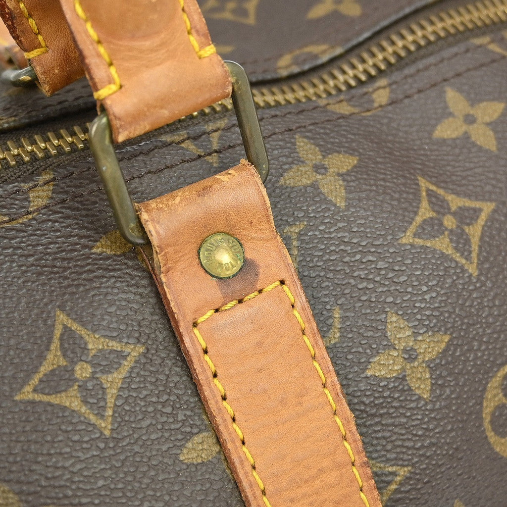 Louis Vuitton Keepall Bag Monogram Canvas Brown Canvas Travel Bag Bag (Pre-Owned)