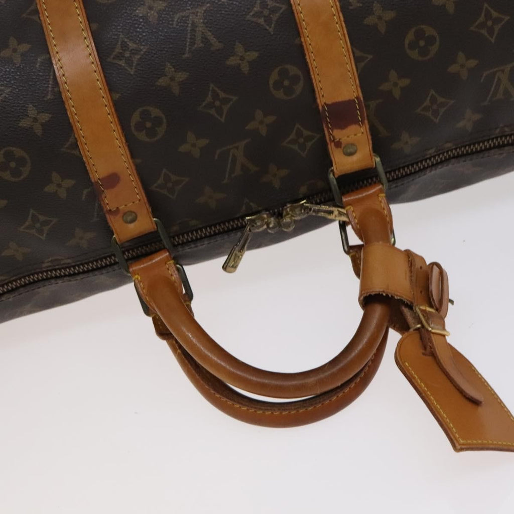 Louis Vuitton Keepall Bag Monogram Canvas Brown Canvas Travel Bag Bag (Pre-Owned)