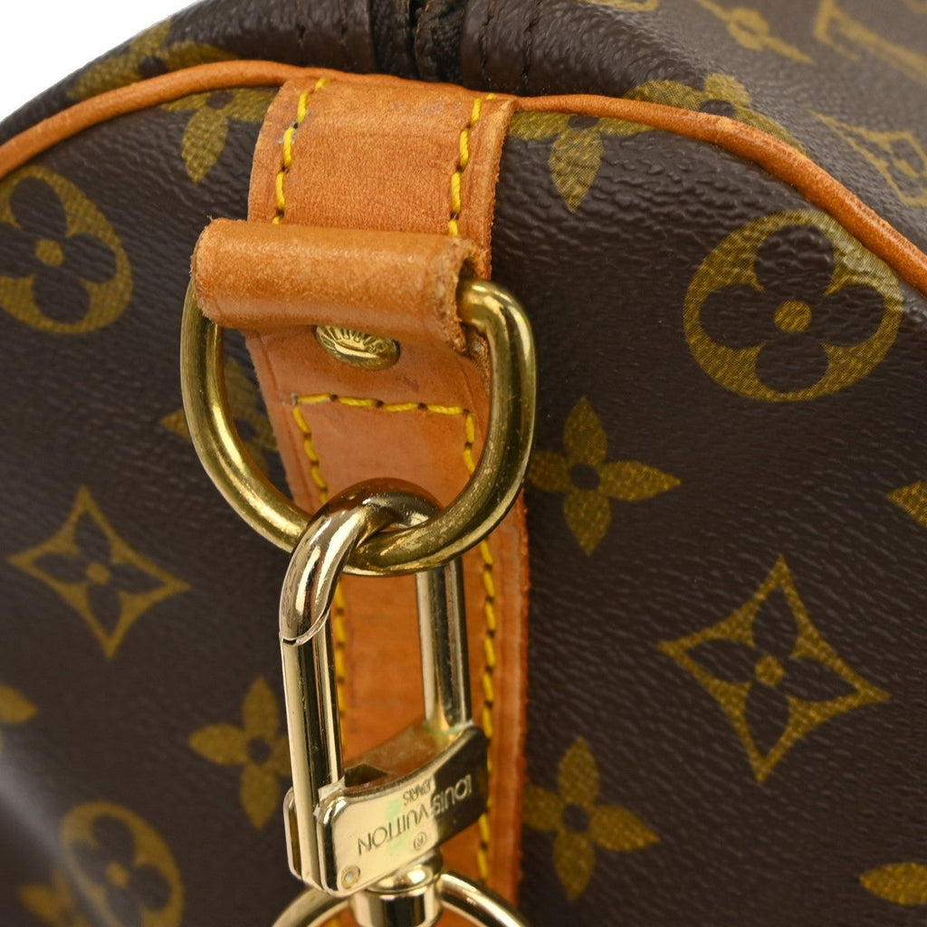 Louis Vuitton Keepall Bandouliere Bag Monogram Canvas Brown Canvas Travel Bag Bag (Pre-Owned)