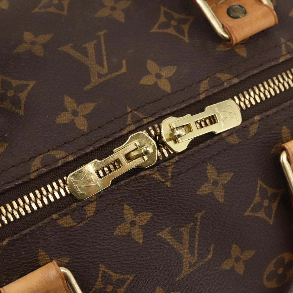 Louis Vuitton Keepall Bag Monogram Canvas Brown Canvas Travel Bag Bag (Pre-Owned)