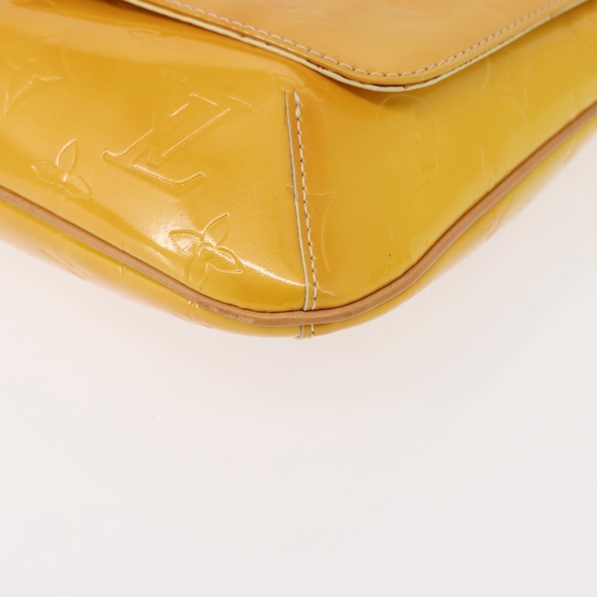 Louis Vuitton Thompson Street Handbag Monogram Vernis Yellow Patent_Leather Shoulder Bag Bag (Pre-Owned)