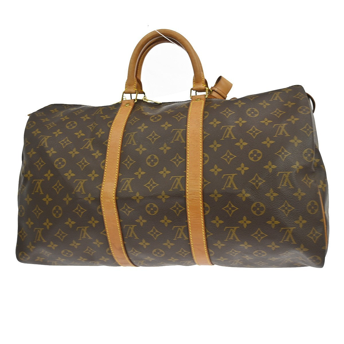 Louis Vuitton Keepall Bag Monogram Canvas Brown Canvas Travel Bag Bag (Pre-Owned)