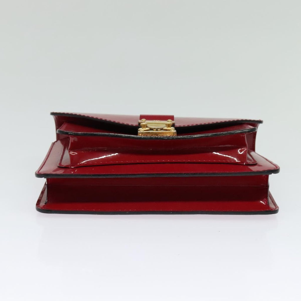 Louis Vuitton Monceau Handbag Vernis Burgundy Patent_Leather Bag (Pre-Owned)