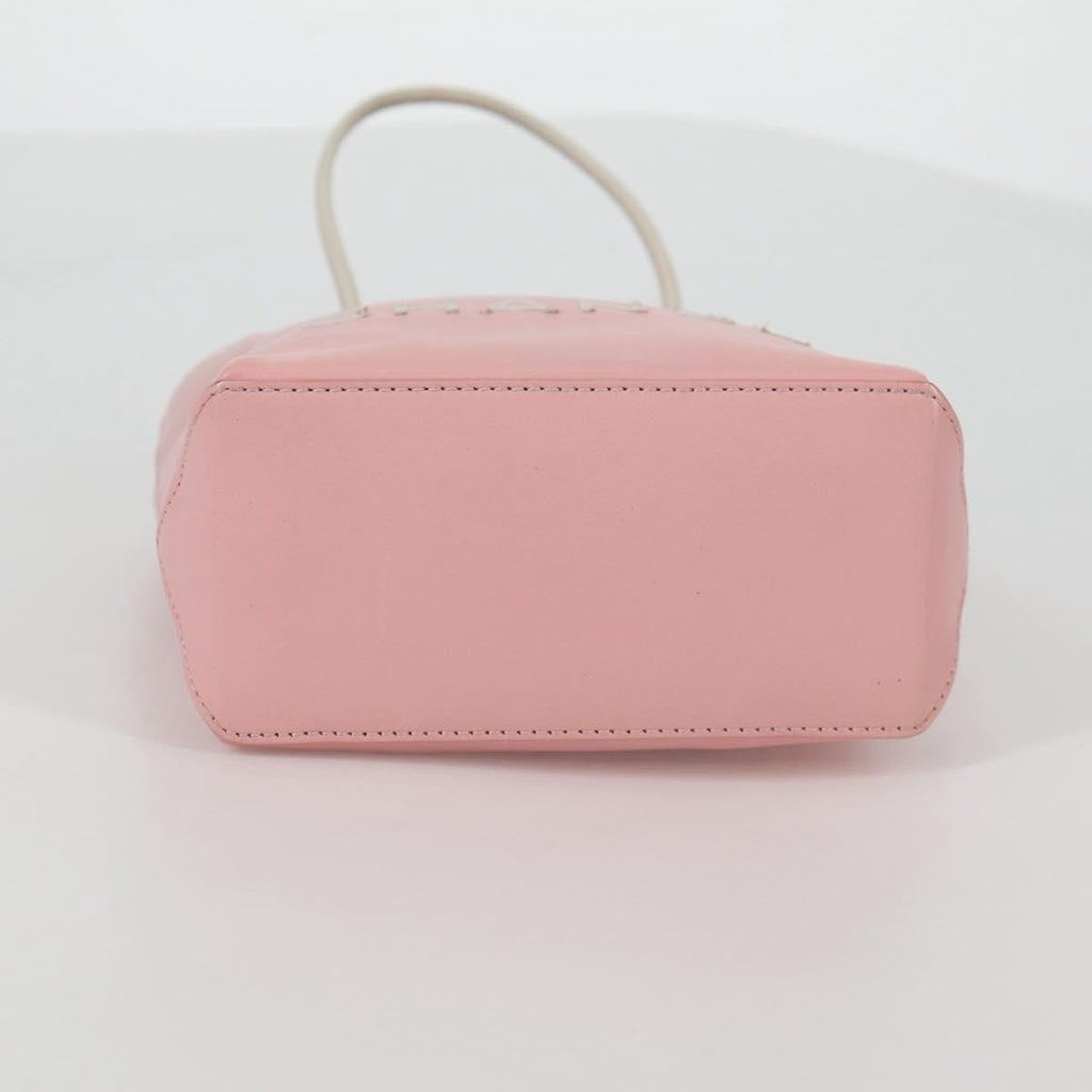 Chanel Essential Shopping Tote Leather Pink Leather Bag (Pre-Owned)
