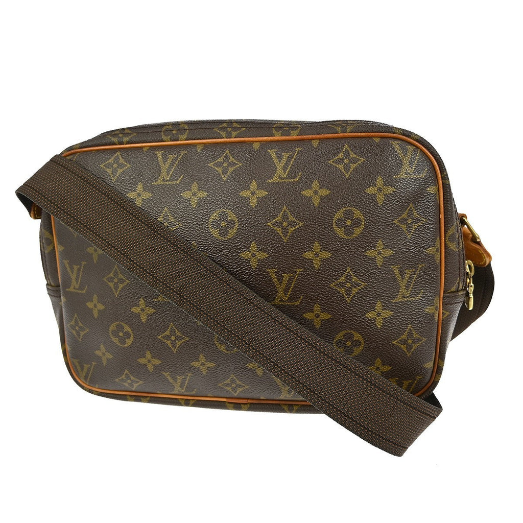 Louis Vuitton Reporter Bag Monogram Canvas Brown Canvas Shoulder Bag Bag (Pre-Owned)