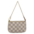 Louis Vuitton Pochette Accessoires Damier White Canvas Bag (Pre-Owned)