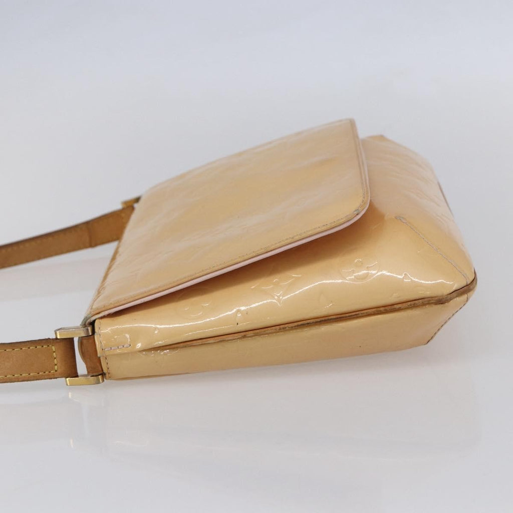 Louis Vuitton Thompson Street Handbag Monogram Vernis Beige Patent_Leather Shoulder Bag Bag (Pre-Owned)
