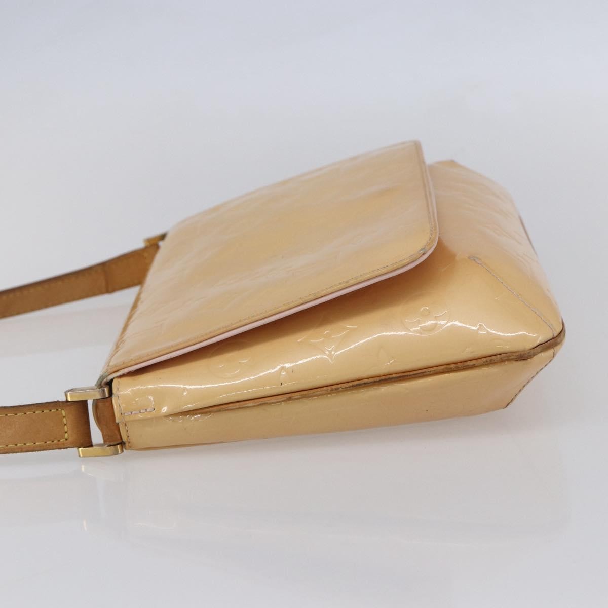Louis Vuitton Thompson Street Handbag Monogram Vernis Beige Patent_Leather Shoulder Bag Bag (Pre-Owned)